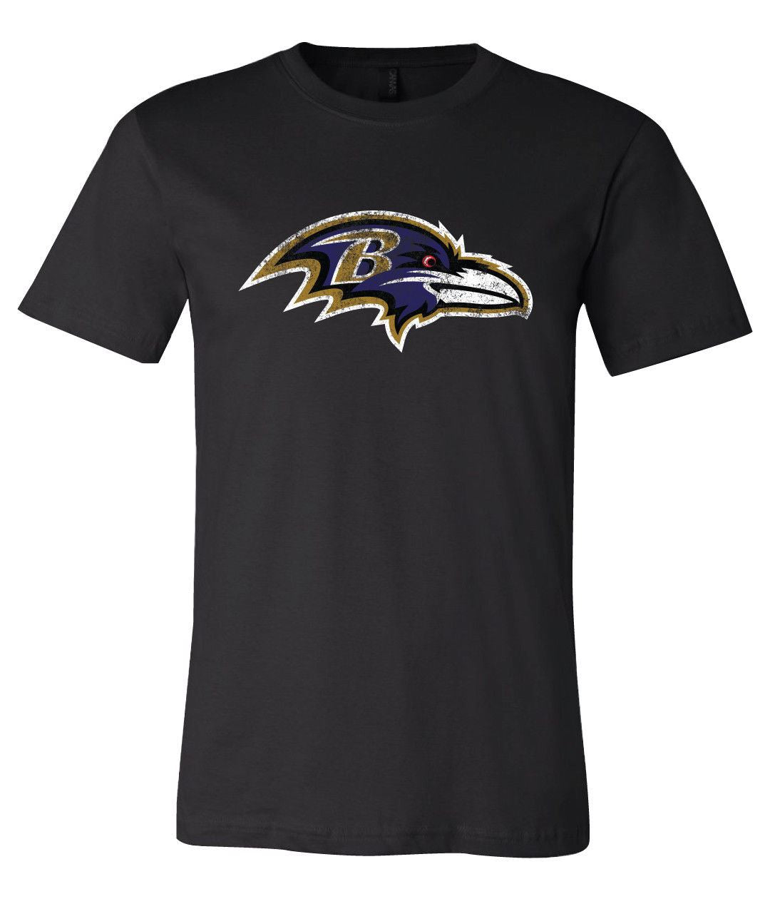 Baltimore Ravens Distressed Vintage Logo  Shirt