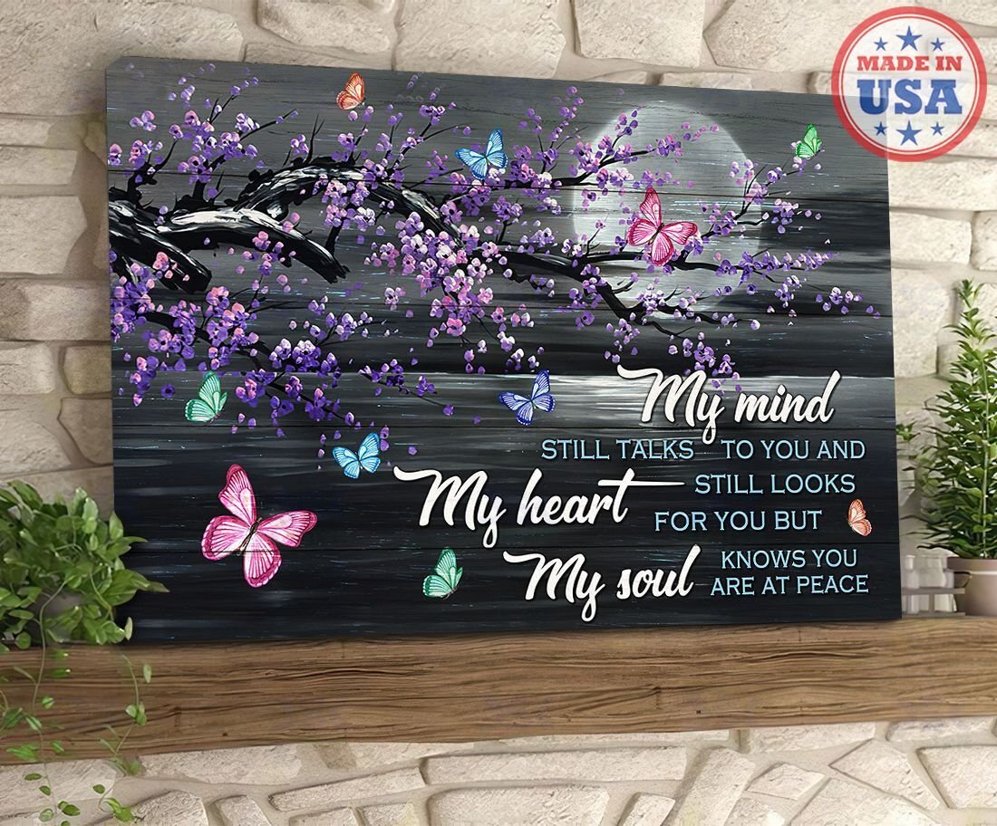 Butterfly – Canvas Wall Art Home Decor You Are At Peace [Id1-D]