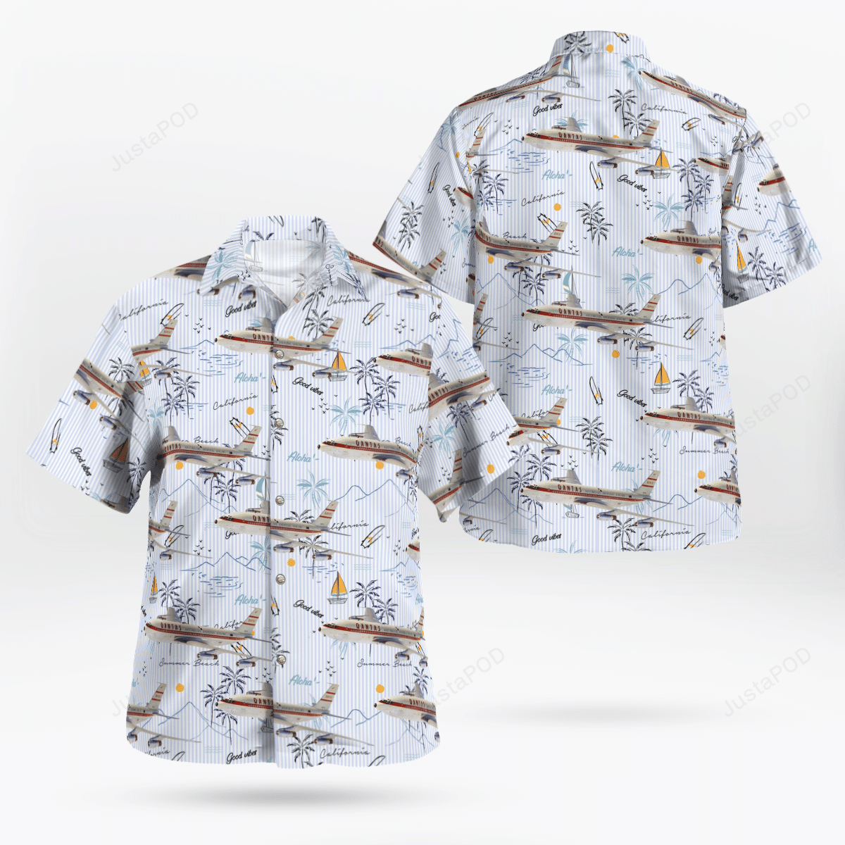 Australia Qantas Boeing Vintage Hawaii Shirt Ha12488