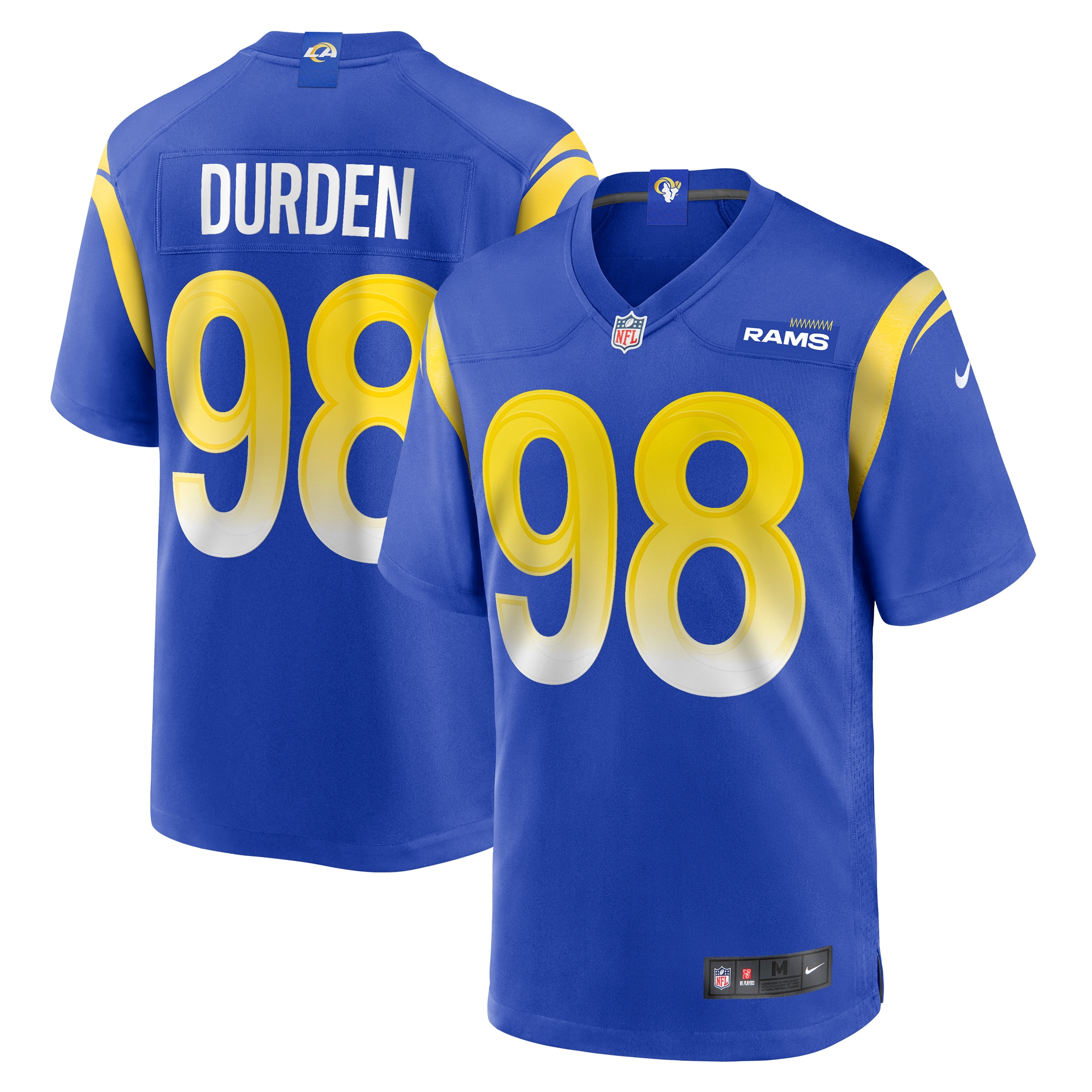 Cory Durden Los Angeles Rams Game Jersey – Royal