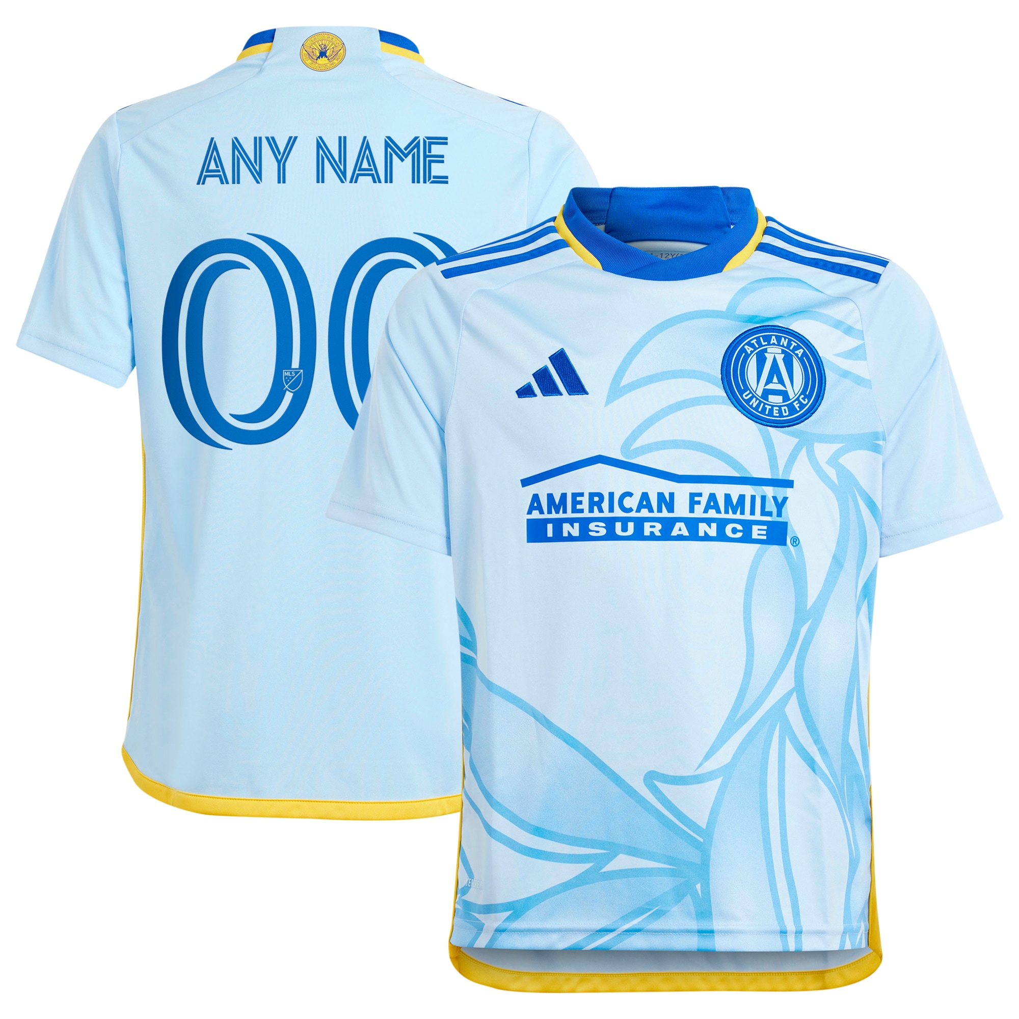 Atlanta United FC Youth 2024 The Resurgens Kit Replica Custom Jersey – Light Blue