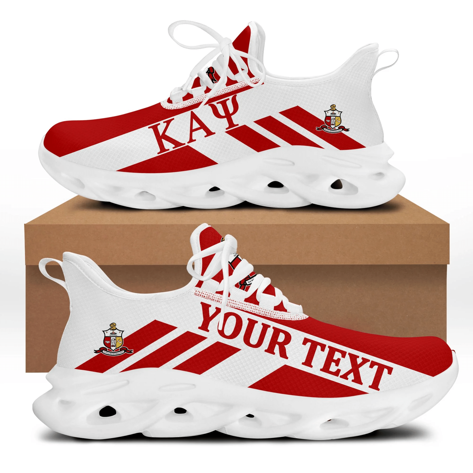 Africa Zone Shoe – Personalized Kappa Alpha Psi Stripe Style Clunky Sneakers A31