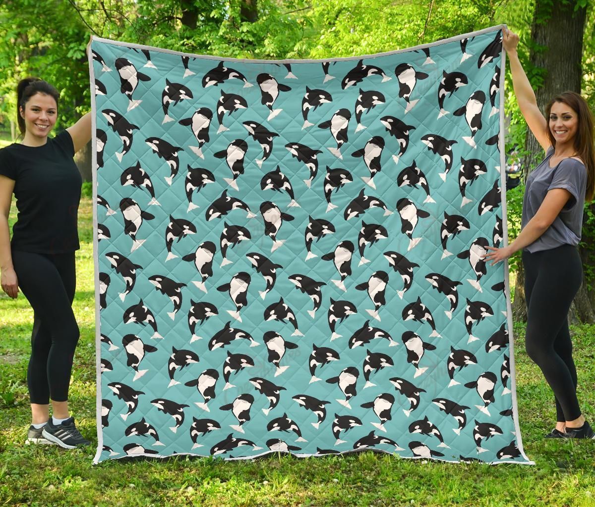 Whale Action XL0104682CL Quilt Blanket