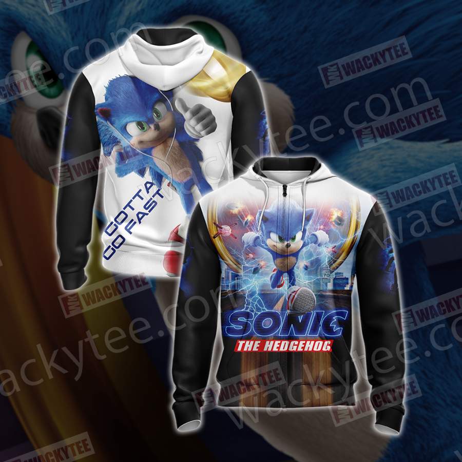 Sonic the Hedgehog (2020) Unisex Zip Up Hoodie Jacket