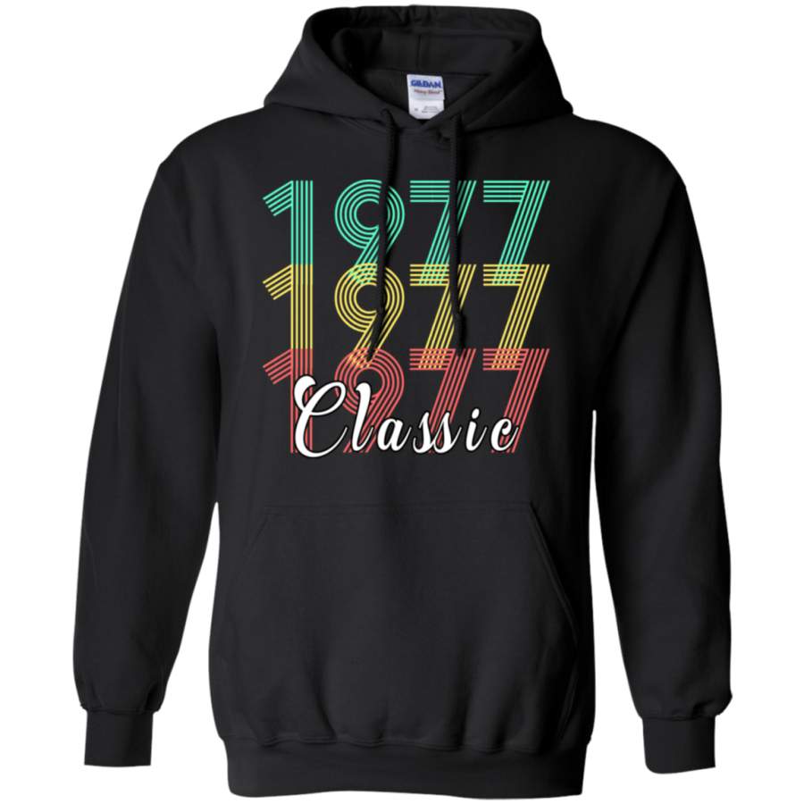 1977 Classic – Birth Year  G185 Gildan Pullover Hoodie 8 oz.