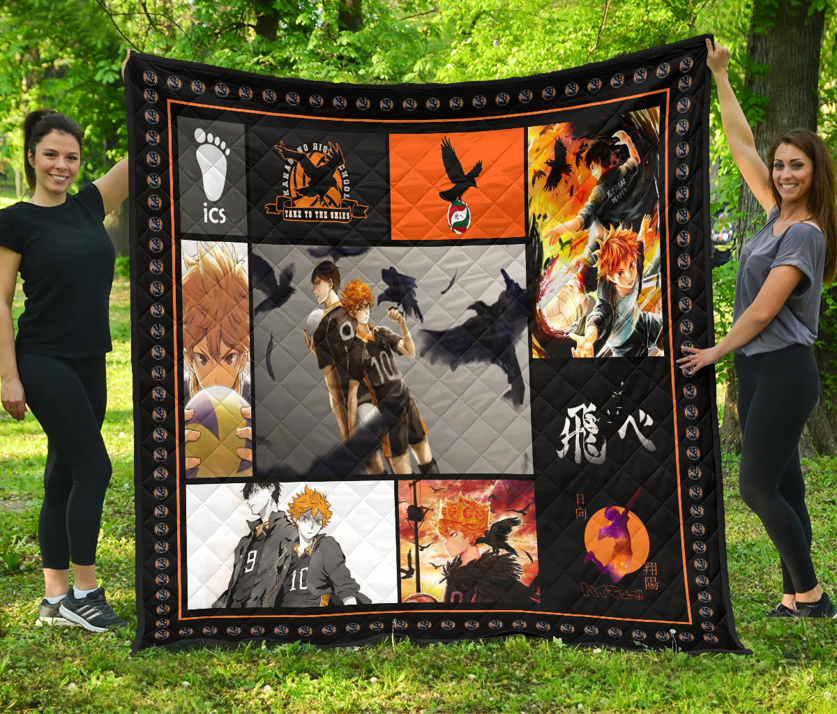 Shoyo Hinata Haikyuu Premium Quilt Blanket Anime Home Decor Custom For Fans Na041503