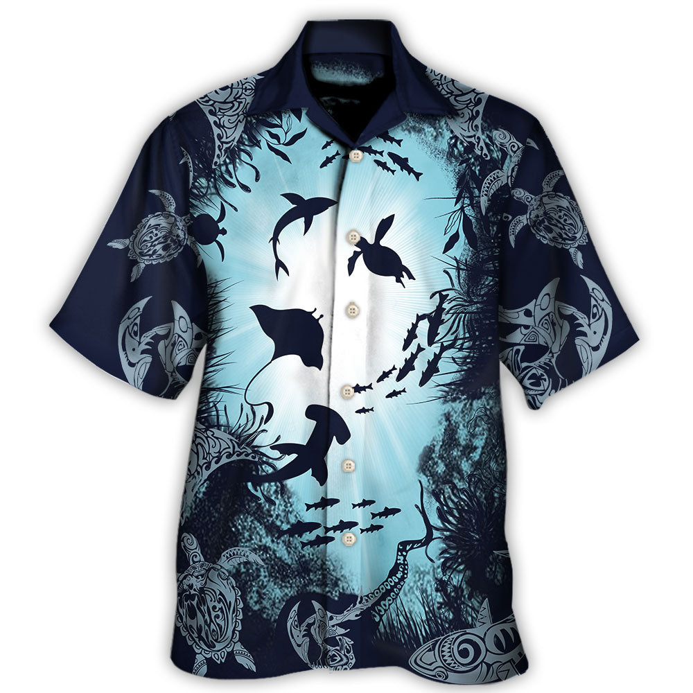 Turtle Aquarium Life – Hawaiian Shirt  – Owl Ohh