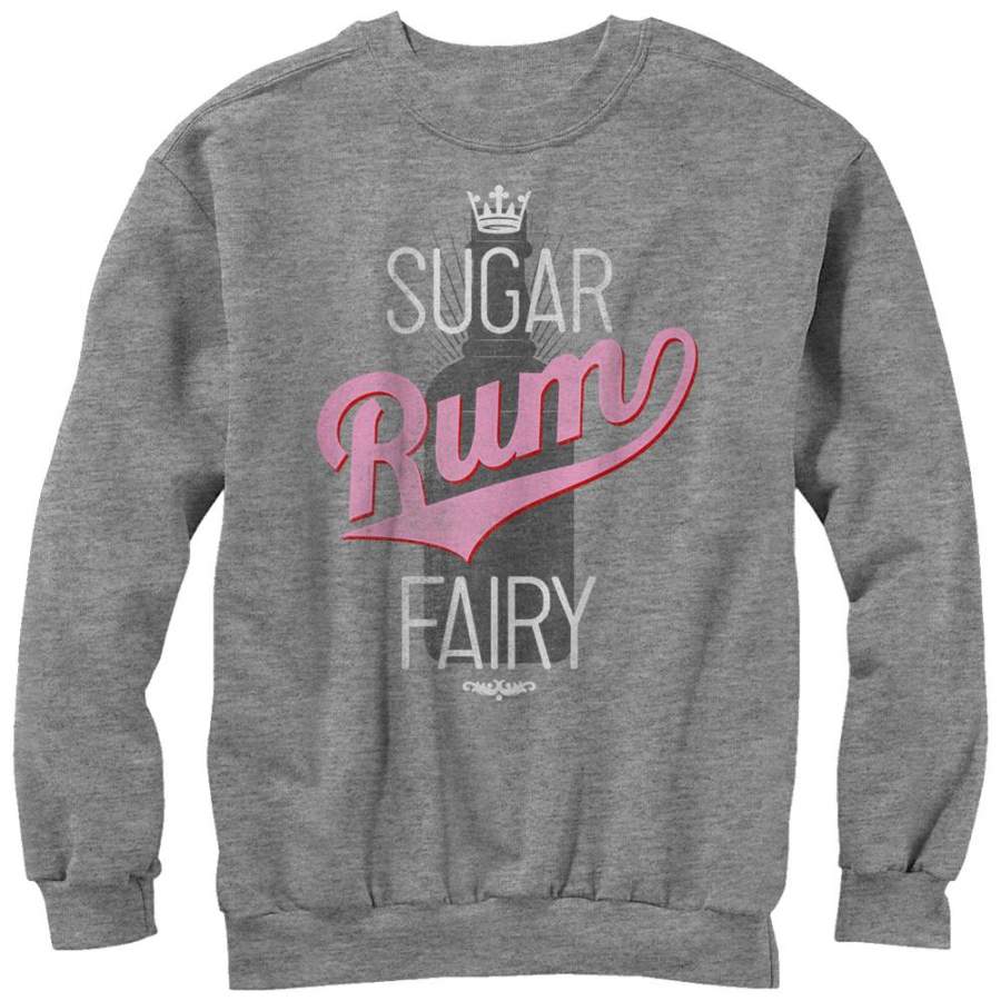 CHIN UP Women’s Christmas Sugar Rum Fairy  Sweatshirt Athletic Heather