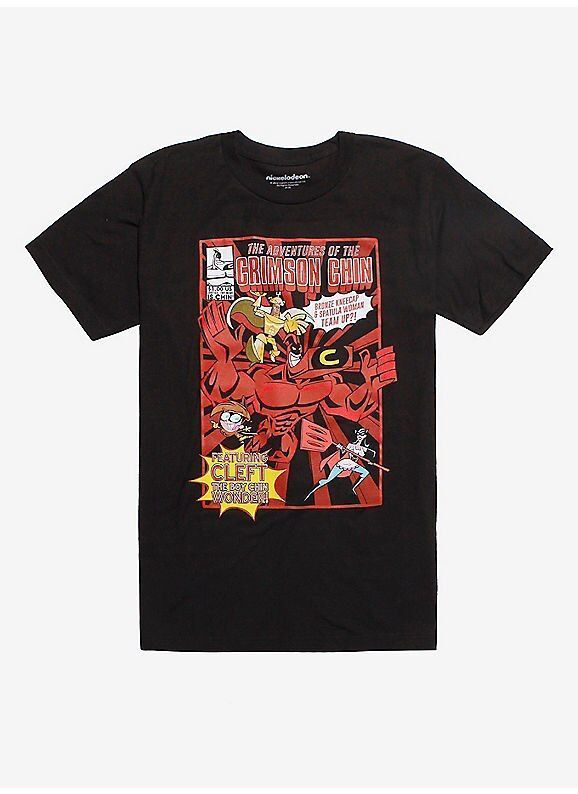 Hot Topic The Fairly Oddparents Crimson Chin Comic Shirt