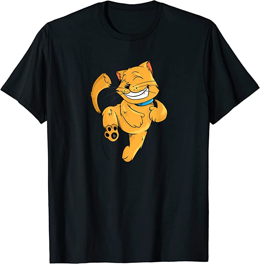 Animal Nice Funny Cat Happy and Excited T-Shirt