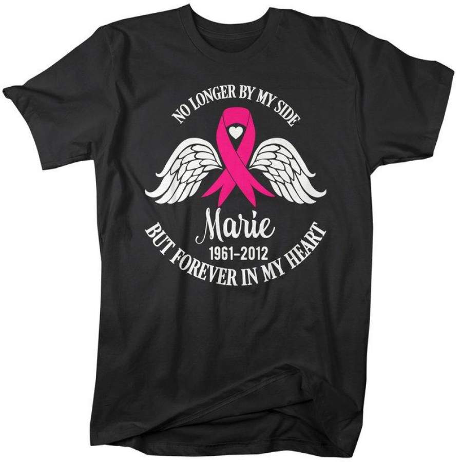 Men’s Personalized In Memory Of T-Shirt Awareness Shirts Ribbon Custom Shirts Cancer MS