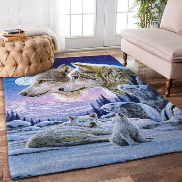 Wolf 10 Area Rug Living Room Rug Home Decor Floor Decor VH3