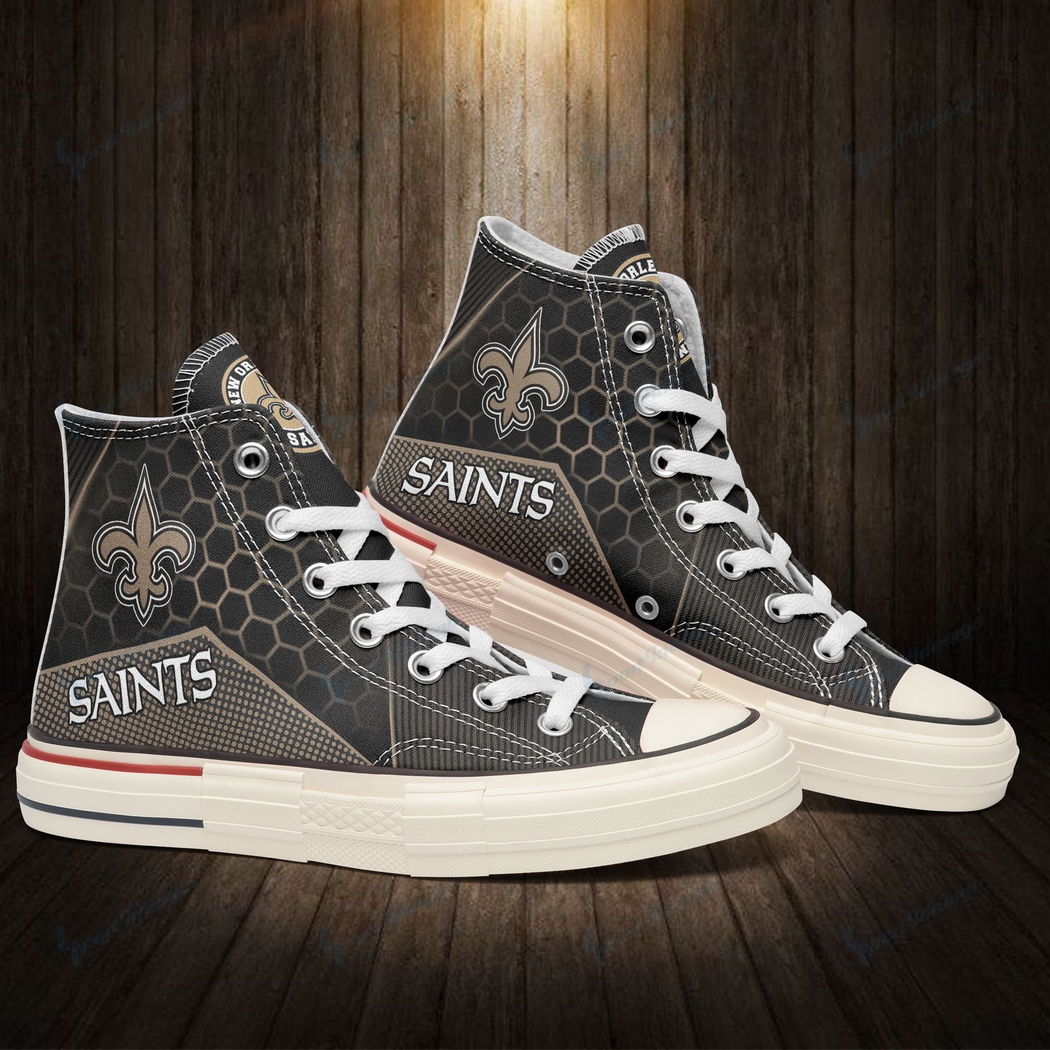 New Orleans Saints New High Top Canvas Shoes 16