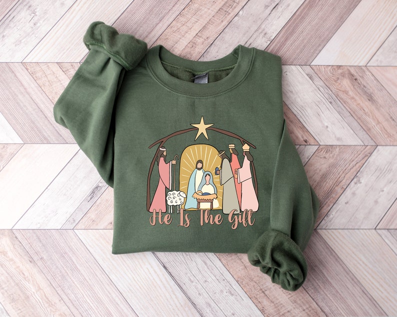 Jesus Birth Story Christmas Sweatshirt