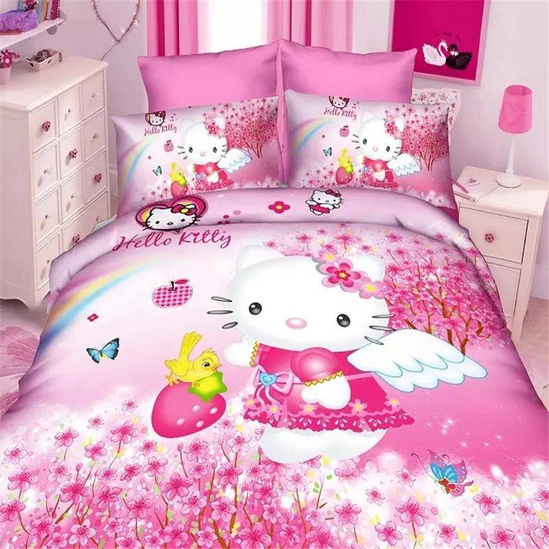 3D HELLO KITTY Bedding 2/3 pieces Set- â˜… Super Deal â˜…