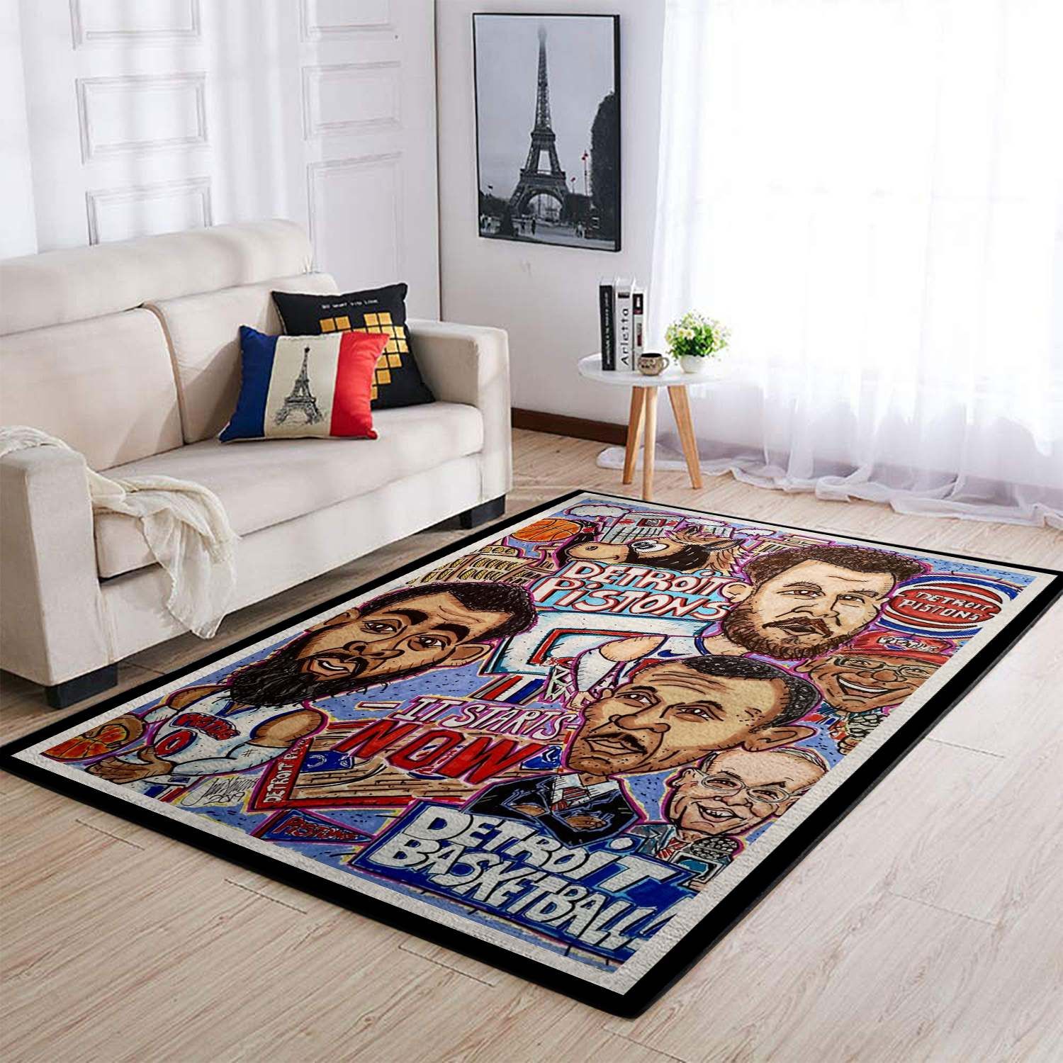 Detroit Pistons Area Rugs Living Room Carpet SIC171202 Local Brands Floor Decor