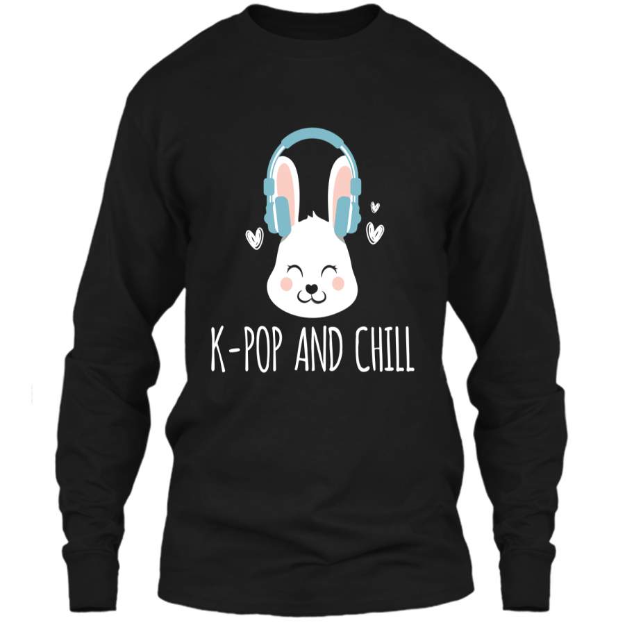 Cute Easter Bunny K-Pop And Chill Premium T-Shirt LS Ultra Cotton Tshirt