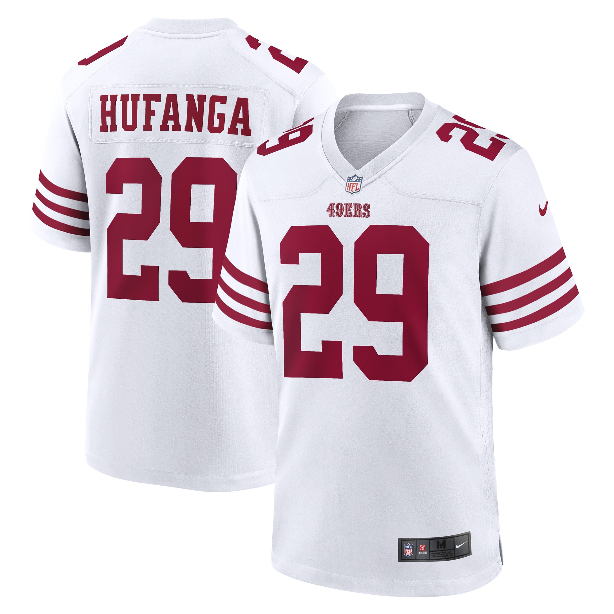 Men’s San Francisco 49ers Talanoa Hufanga White Away Game Player Jersey