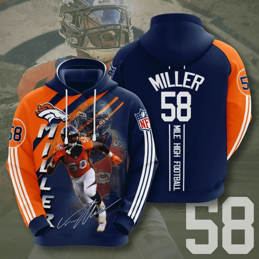 Denver Broncos Fans 3D All Over Designed Hoodie Gifts For Denver Broncos Fans Denver Broncos Lovers