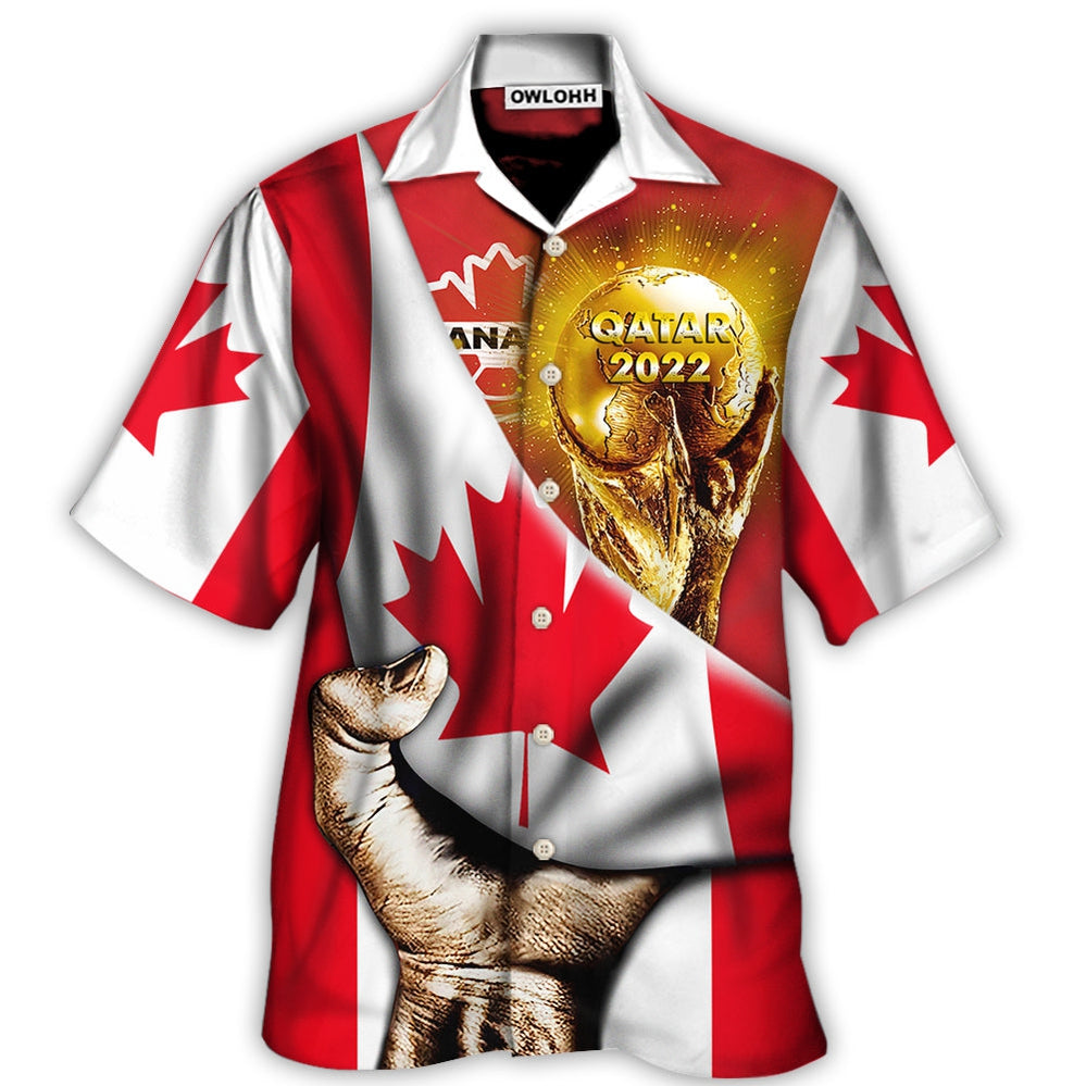 World Cup Qatar 2022 Canada Will Be The Champion Flag Vintage – Hawaiian Shirt  – Owl Ohh