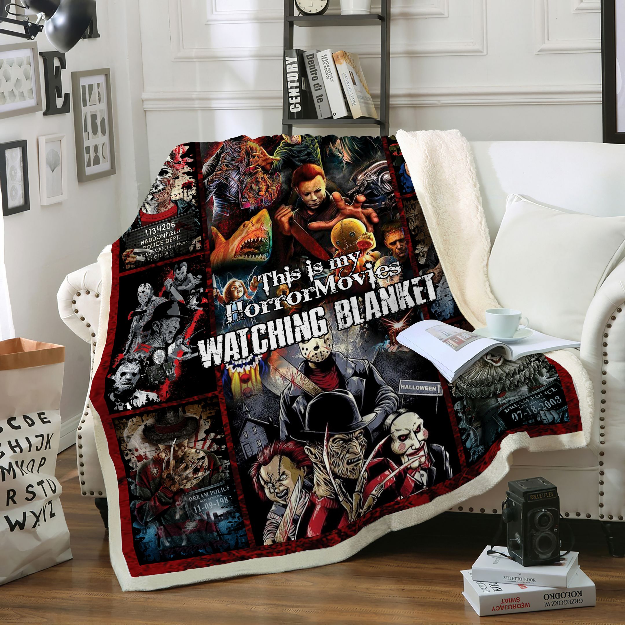 This Is My Horror Watching Halloween Fleece Blanket Quilt Fan Made All Season 3D