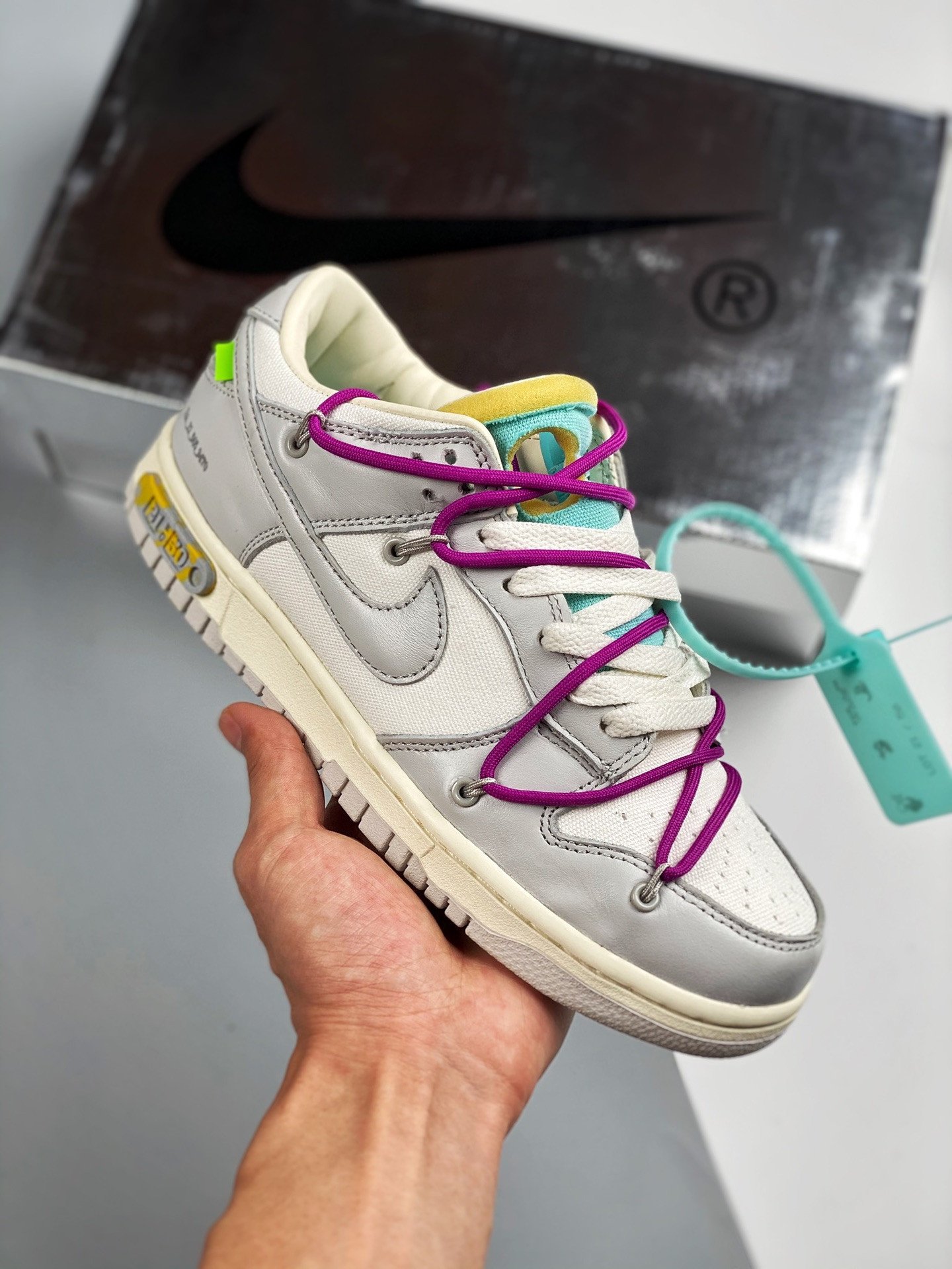 Off-White x Nike Dunk Low The 50 Silver White 5338931