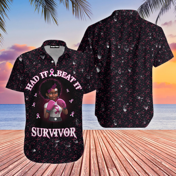 Black Strong Girl Breast Cancer Hawaii Shirt For Men Women Ha98061