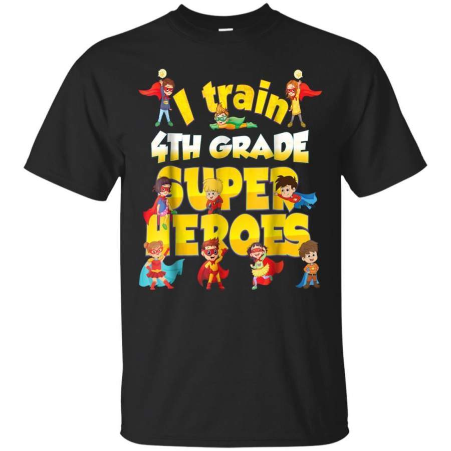 AGR I Train Fourth Grade Superheroes Tshirt Teacher Team Tee Jaq T-shirt