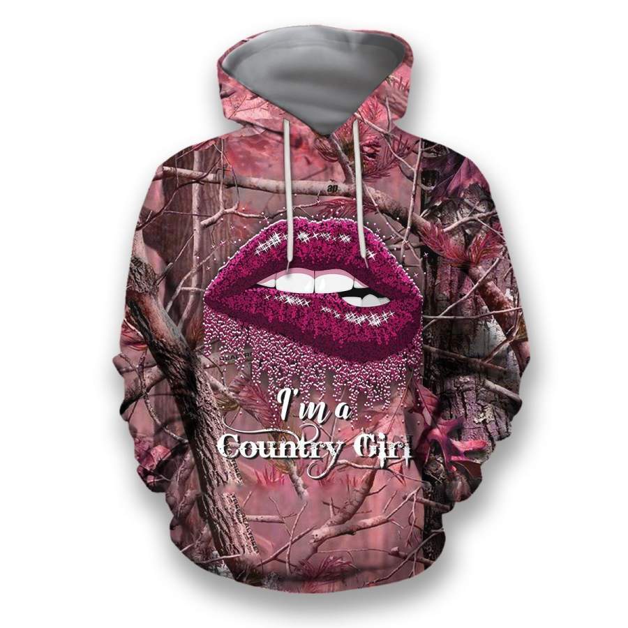 All Over Printed Camo Lips Shirts