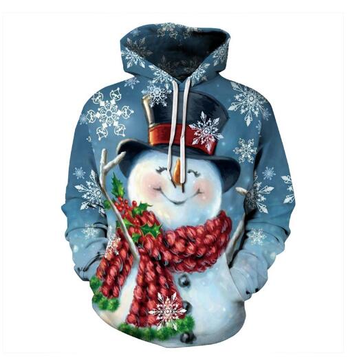 Unisex Men Women 2022 Christmas Ugly Cat Funny Snowman Christmas sweater Pockets Funny Christmas Party alx