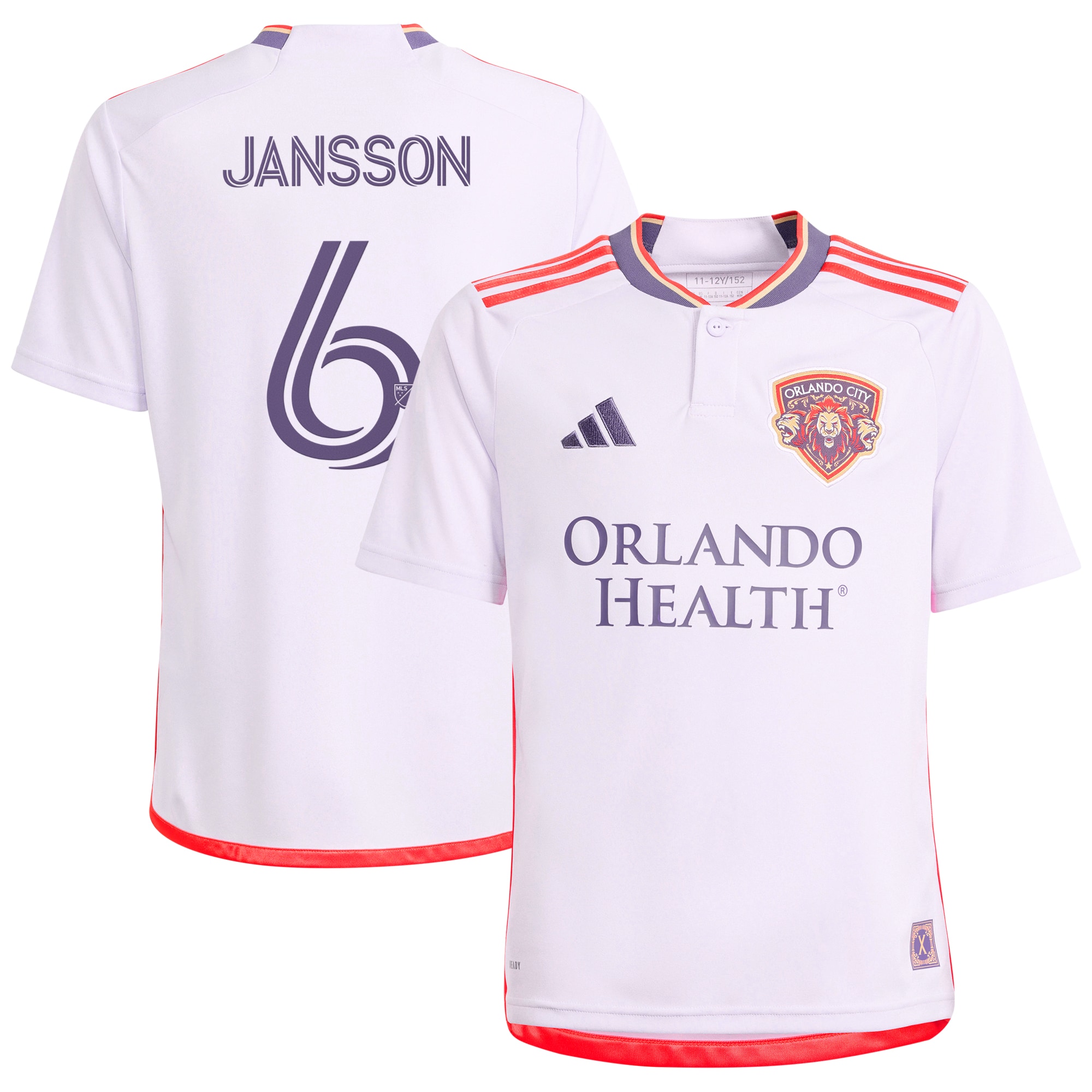 Robin Jansson Orlando City SC Youth 2024 Legacy Kit Replica Player Jersey  Purple