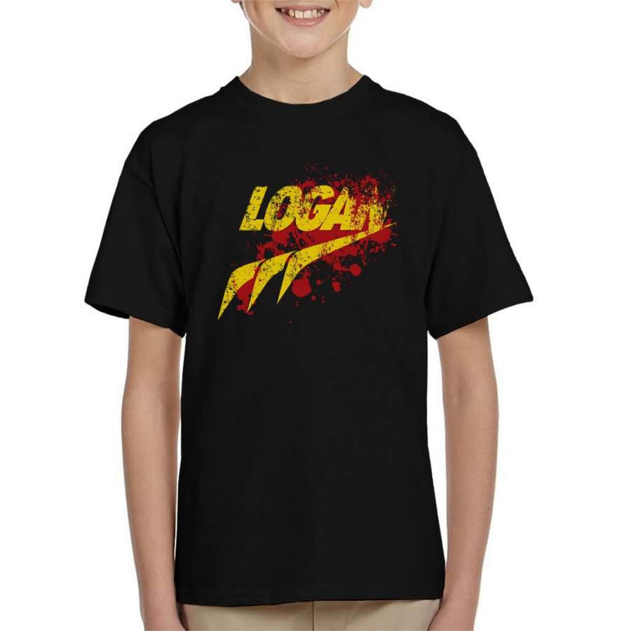 X Men Logan Blood Splatter Kid’s T-Shirt