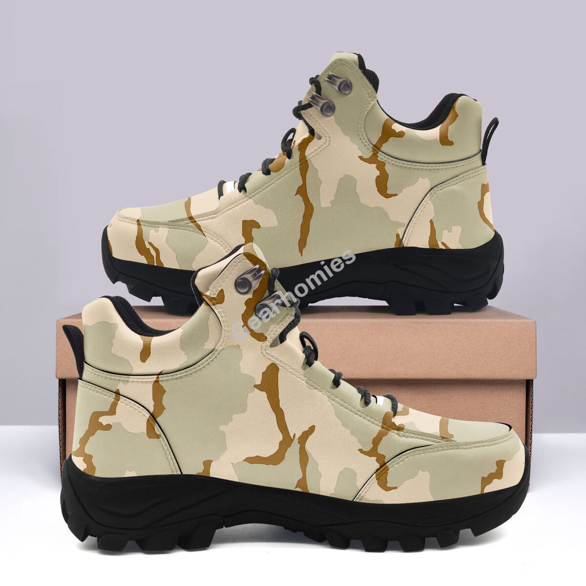 American American Desert Combat Uniform (Dcu) Camo Hiking Shoes