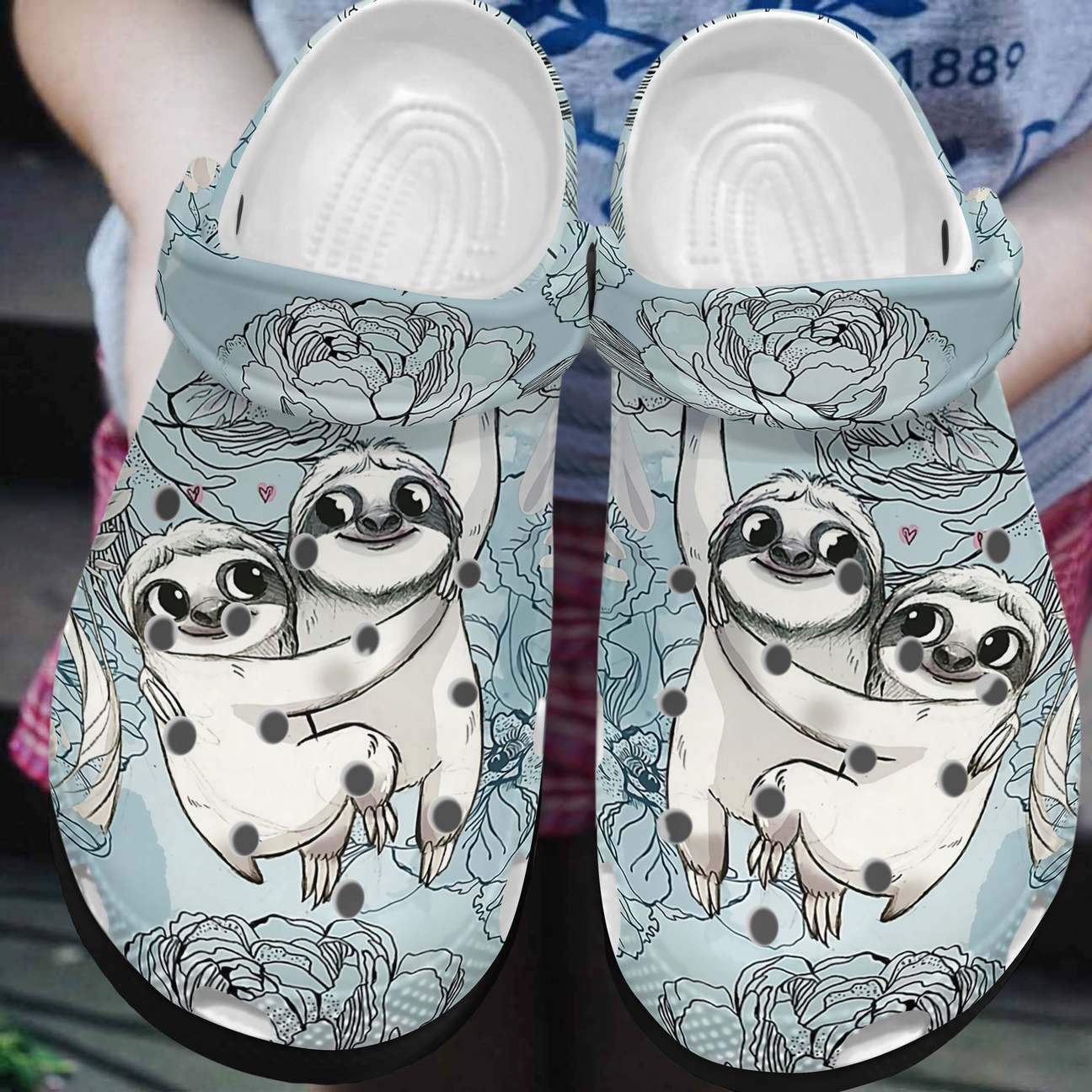 Sloth Personalized Clog, Custom Name, Text, Color, Number Fashion Style For Women, Men, Kid, Print 3D Do You Know How Much I Love You ?