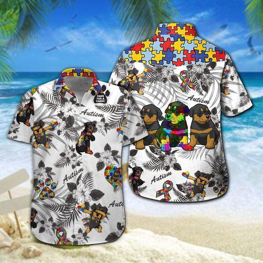 Rottweiler Autism Hawaii Hawaii Shirt For Men Women Ha18938