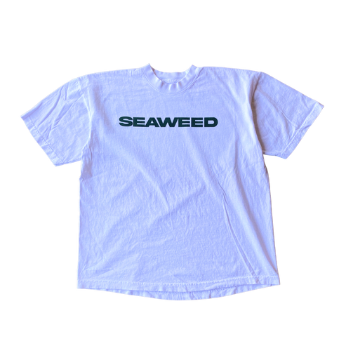 Seaweed Text Tee Shirt Outfit