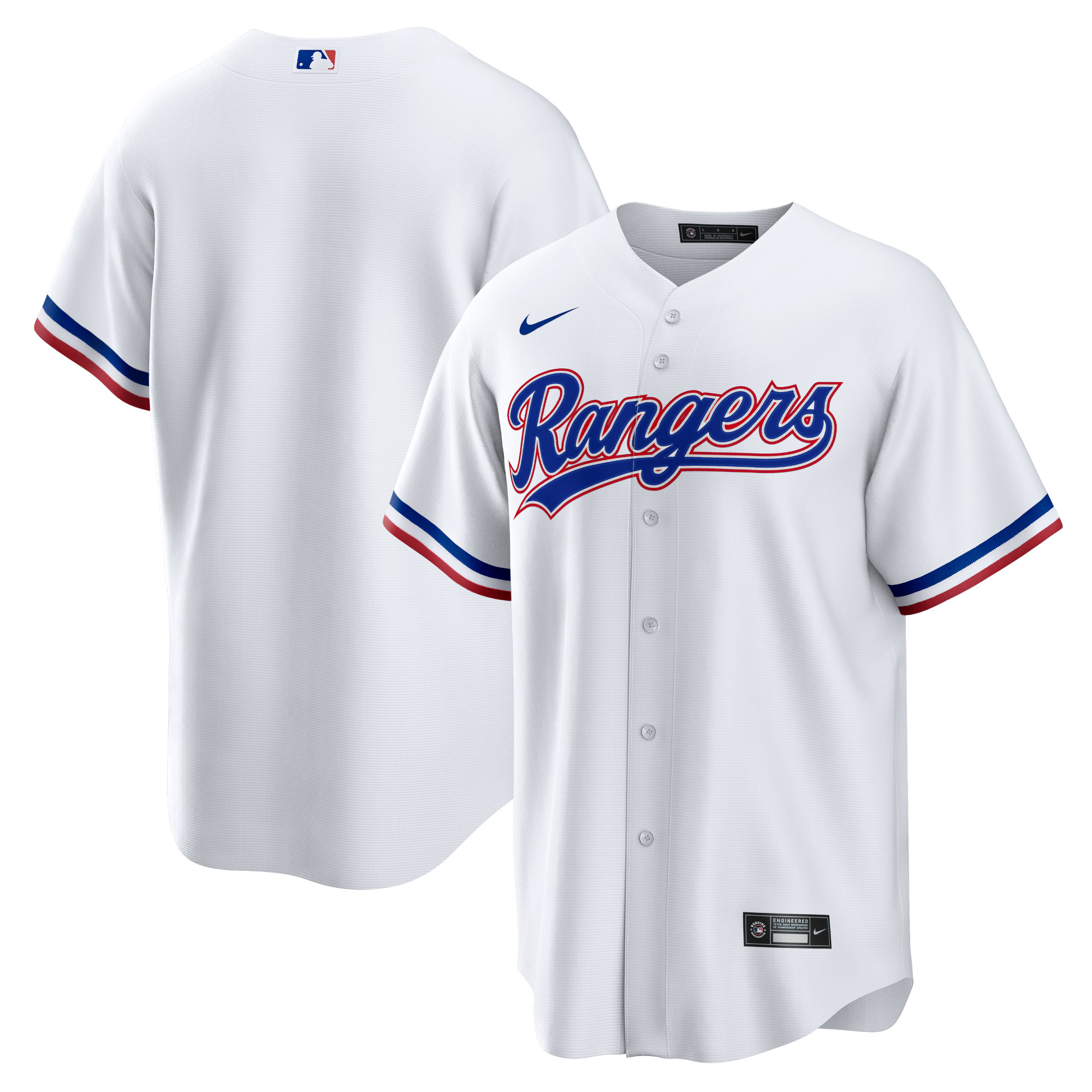 Texas Rangers Home Replica Team Jersey – White