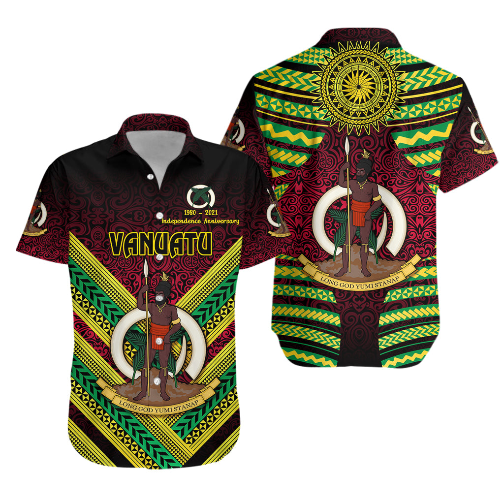 Vanuatu Special Independence Anniversary Hawaiian Shirt Creative Style – Gradient Red Lt8