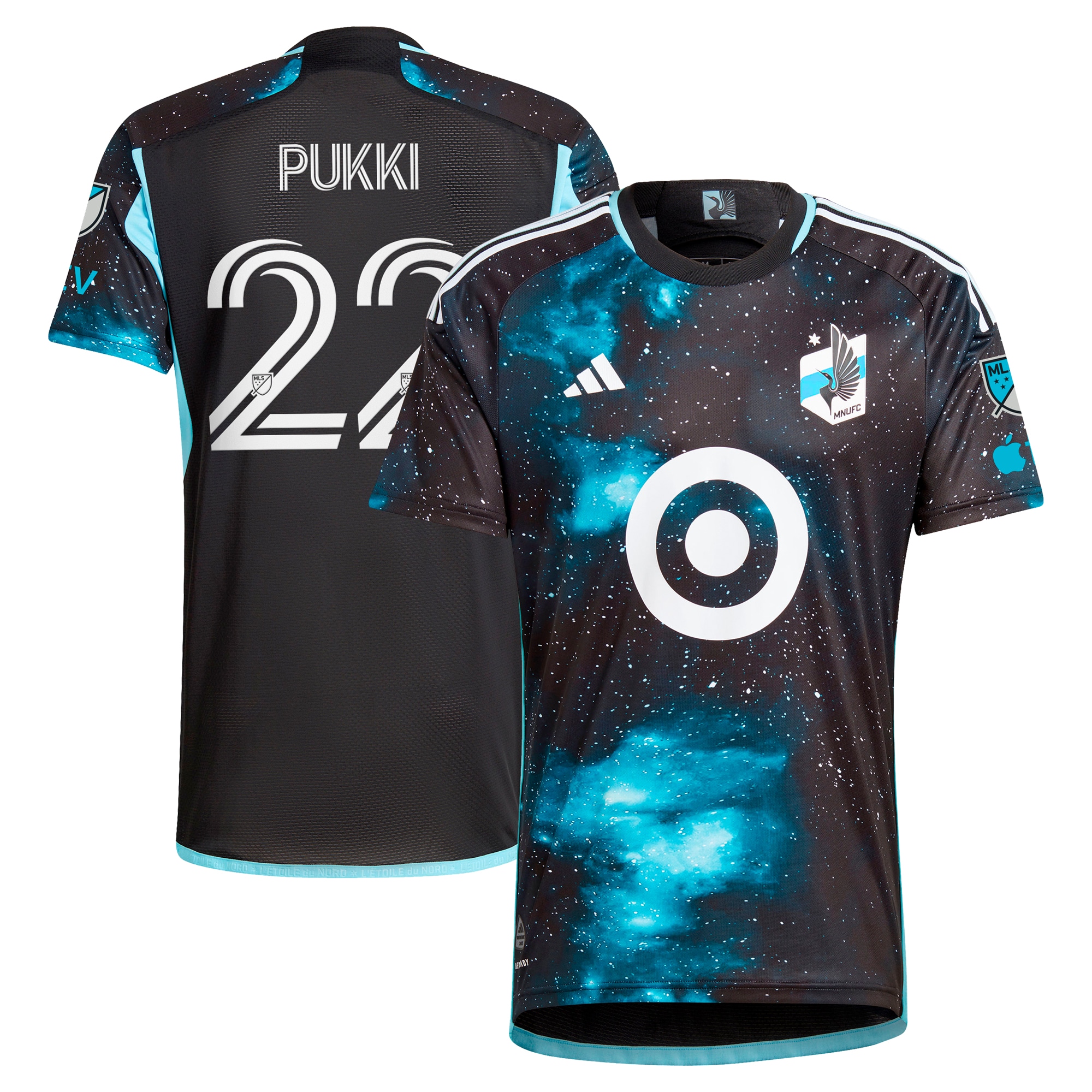 Teemu Pukki Minnesota United FC 2024 Starry Night Authentic Player Jersey – Black