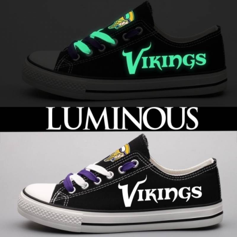 Minnesota Vikings Canvas Shoes, Vikings Sneakers, Tennis Shoes T-DF28HY