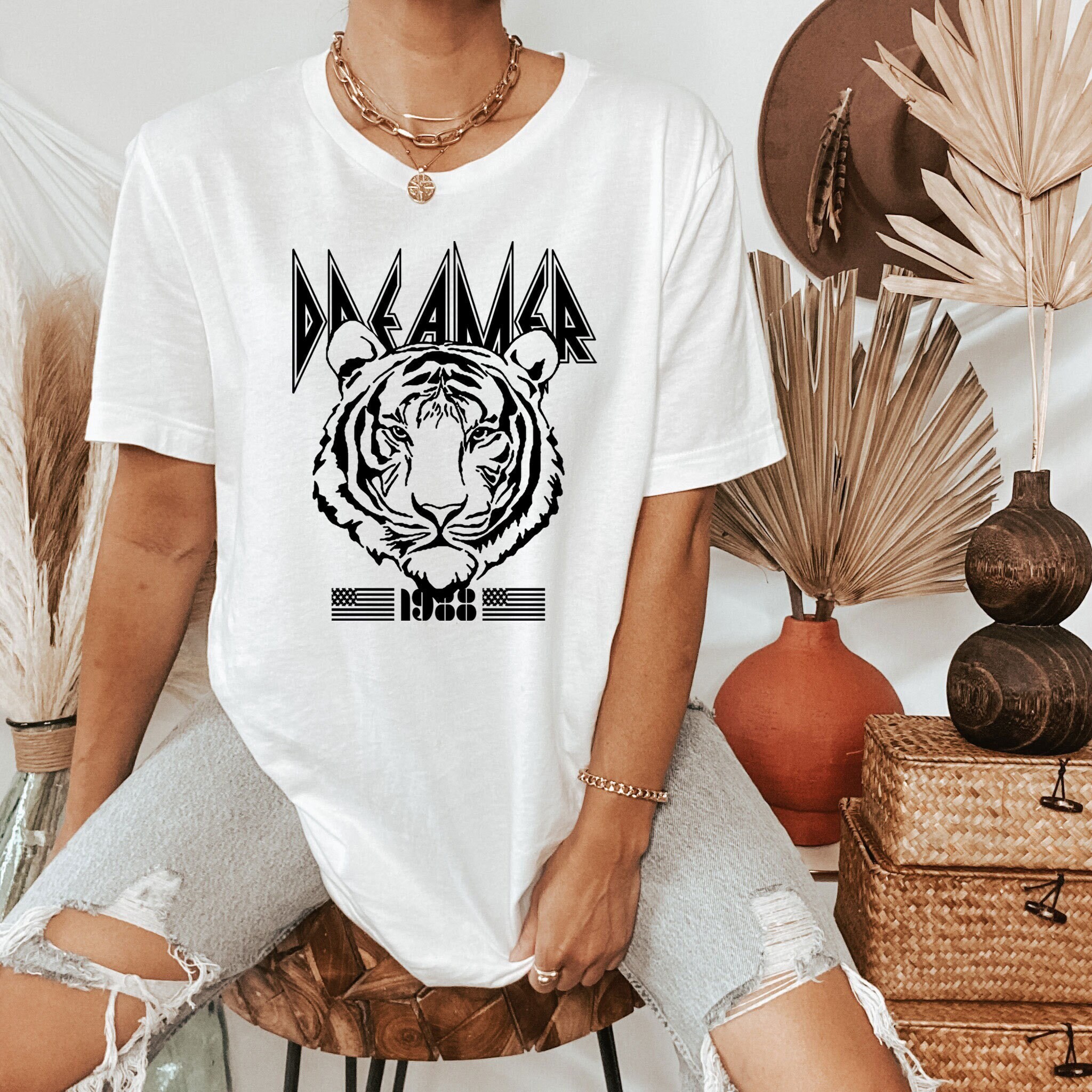 Dreamer tiger shirts, Vintage Tiger Shirt, Dreamer shirts, Easy Tiger Shirt, Aesthetic Tiger Shirt, Get Em Tiger Shirt