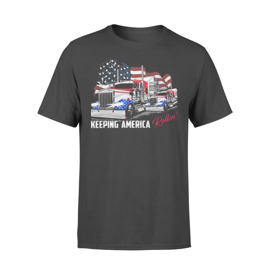 Keeping America Rollin Trucker T-shirt