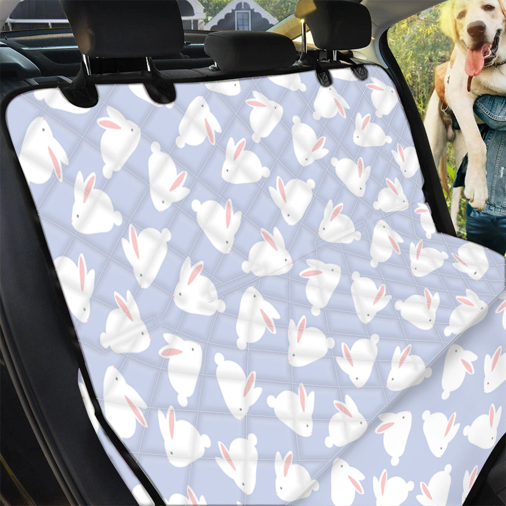 Mini Rabbit Pattern Print Pet Car Back Seat Cover