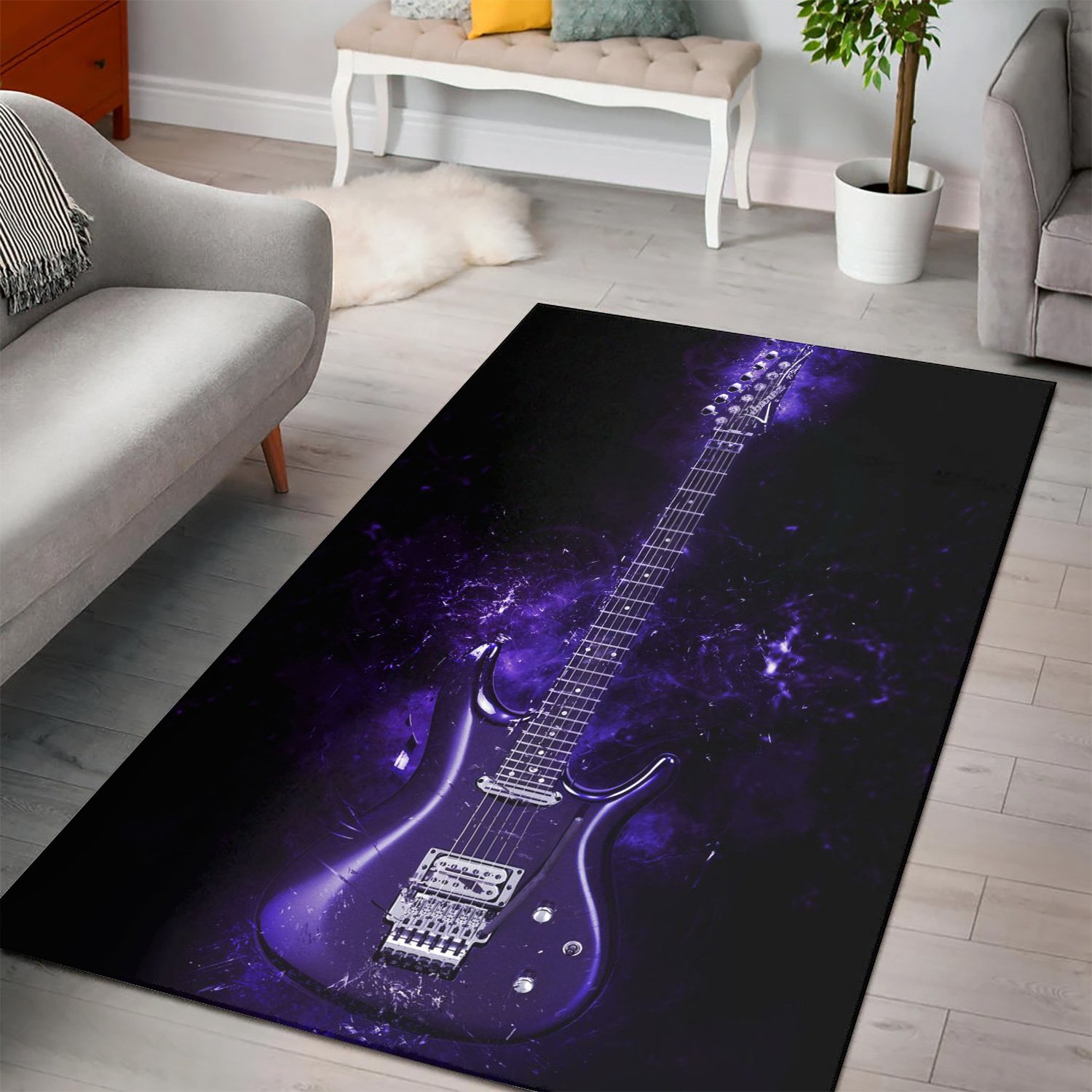 Joe Satriani Guitar  Rug,  Gift for fans,  Halloween Gift