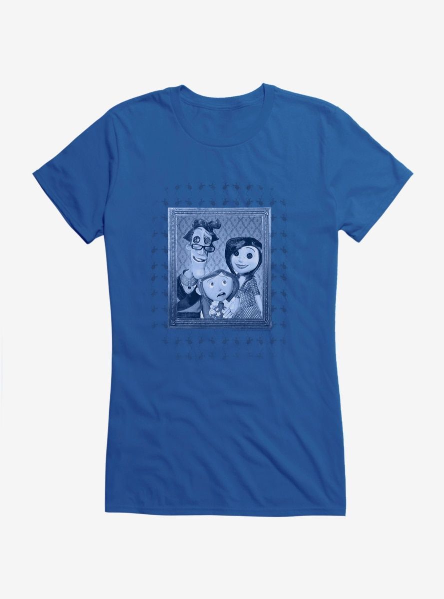 Coraline Family Portrait Girls Shirt