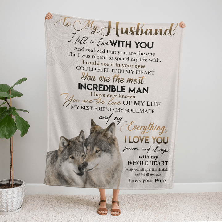 To My Husband You Are The Most Incredible Man Fleece Blanket Gift For Family, Birthday, Couple, Gift For Him Gift Home Decor Bedding Couch Sofa Soft And Comfy