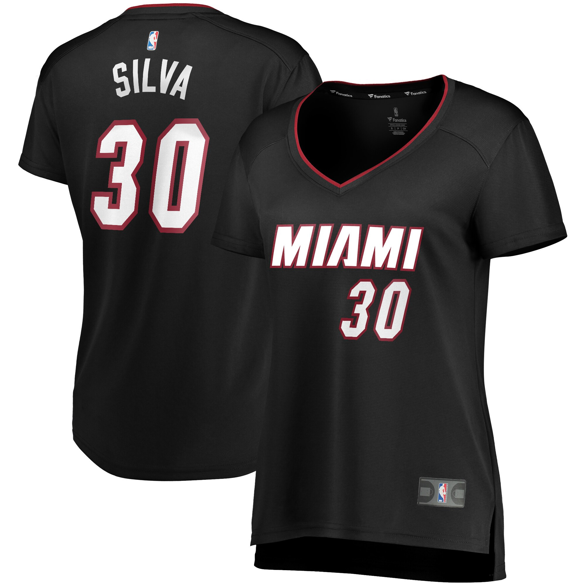 Chris Silva Miami Heat Fanatics Branded Womens Fast Break Replica Player Jersey – Icon Edition – Black NBA