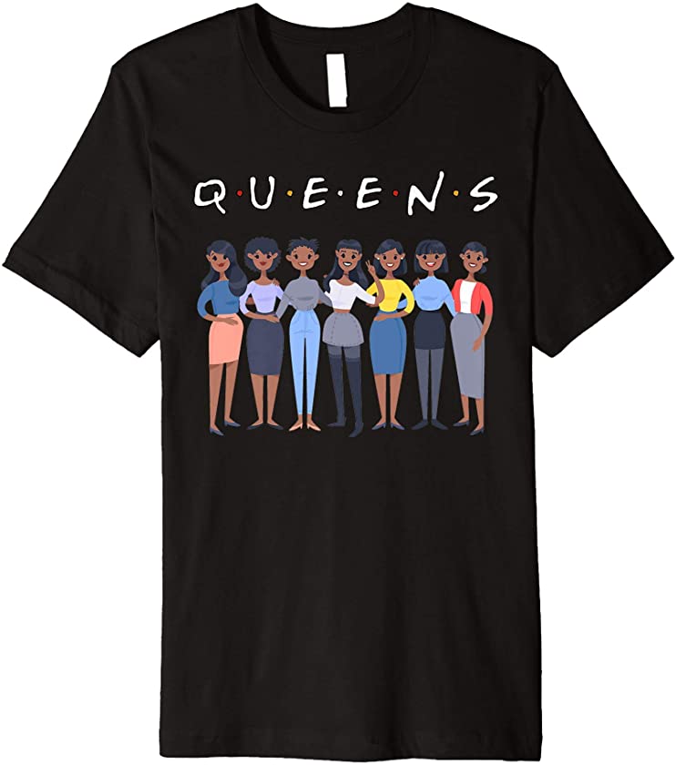 Black Queens Melanin African American Women Premium T-Shirt