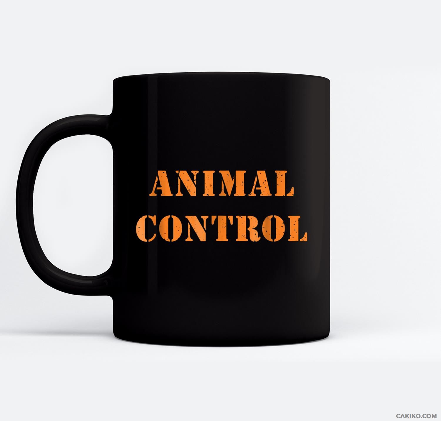 Animal Control Halloween Ceramic Coffee Black Mugs