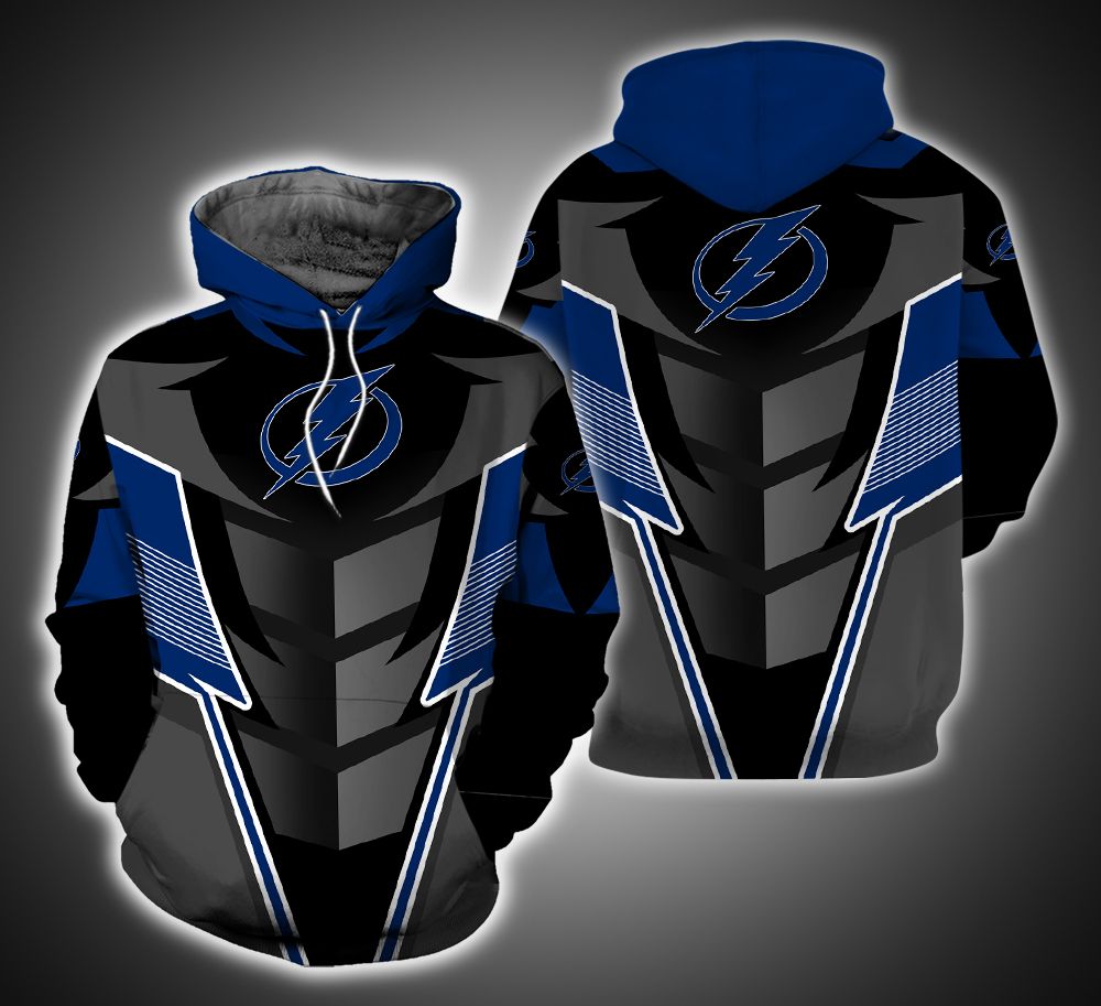 Tampa Bay Lightning Armor 3D Printed Hoodie